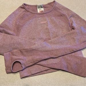 Poshmark Flex Sports Crop Top | Light Purple Marl | Size XS